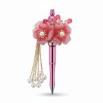 pink aurora bloom, rood roze bloemenpen, cadeau voor haar