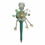 Mint Bloom, groene bloemenpen met Yumo Gummy Bear, cadeau voor haar
