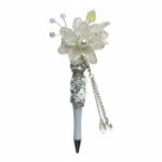 Luna Bloom, witte bloemenpen, cadeau voor haar