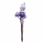 Pen met paarse bubu en bloem met licht