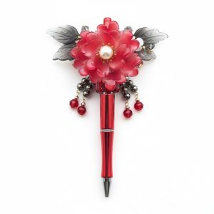 Crimson Pearl Bloom Bloemenpen