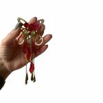 goudkleurige vlinder kraal met hangers, diy Fancy Bead, pen topper kraal