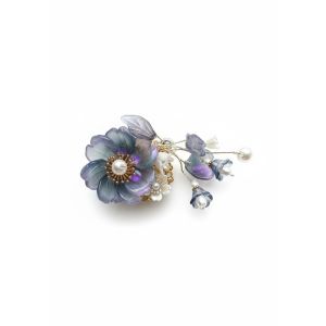 Bloemenkraal blauw/paars by Skattig