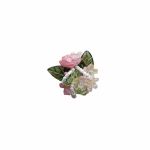 roze met groen bloemenkraal, fancy bead, kralenpen