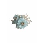 Bloemenkraal blauw by Skattig, diy Fancy Bead, pen topper kraal